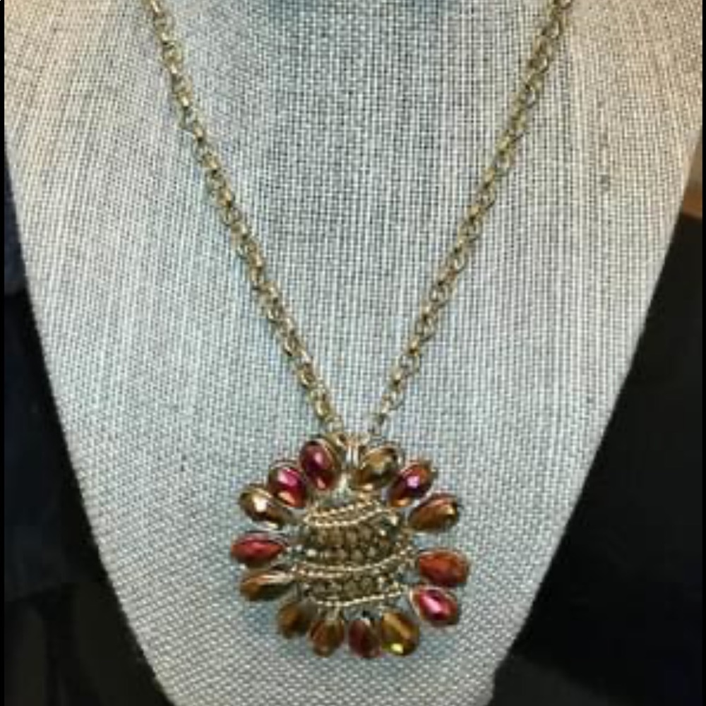 Flower set necklace and earring